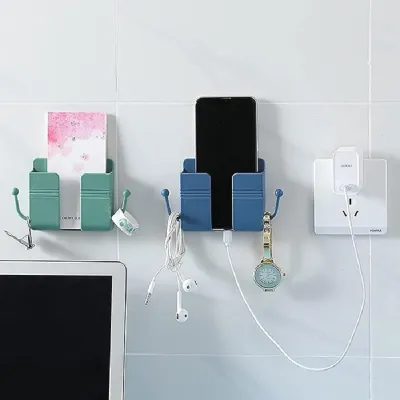 Mobile Phone and Plug Wall Holder Wall Mounted 